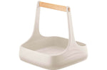 Organisateur de table blanc Guzzini Tierra en bouteilles recyclées 22x22x22,5cm