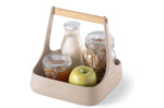 Organisateur de table blanc Guzzini Tierra en bouteilles recyclées 22x22x22,5cm