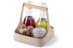 Organisateur de table blanc Guzzini Tierra en bouteilles recyclées 22x22x22,5cm