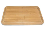 Planche à découper Bérard en bambou avec rigole et poche à jus 45x32cm