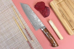 Couteau bunka japonais Takeshi Saji R2 Damas Mosaïque 18cm