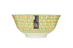 Bol en grès émaillé KitchenCraft motif géométrique vert et jaune