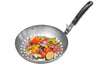 Wok pour légumes Gefu en acier inox avec poignée amovible en nylon diamètre 28cm