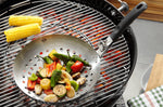 Wok pour légumes Gefu en acier inox avec poignée amovible en nylon diamètre 28cm