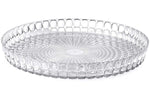 Plateau rond transparent Guzzini Tiffany en acrylique Ø35cm