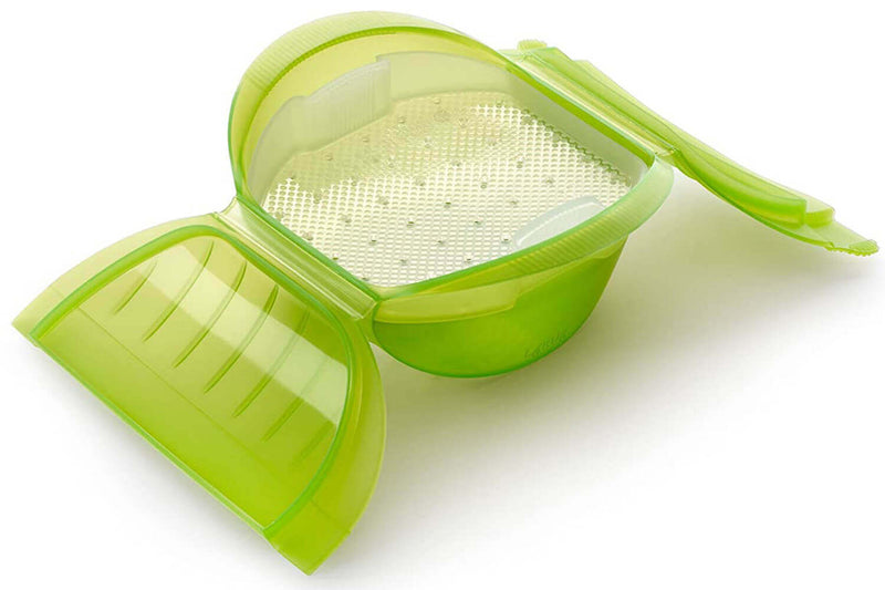 Coffret vapeur Lékué Maxi vert avec filtre - 3 à 4 personnes