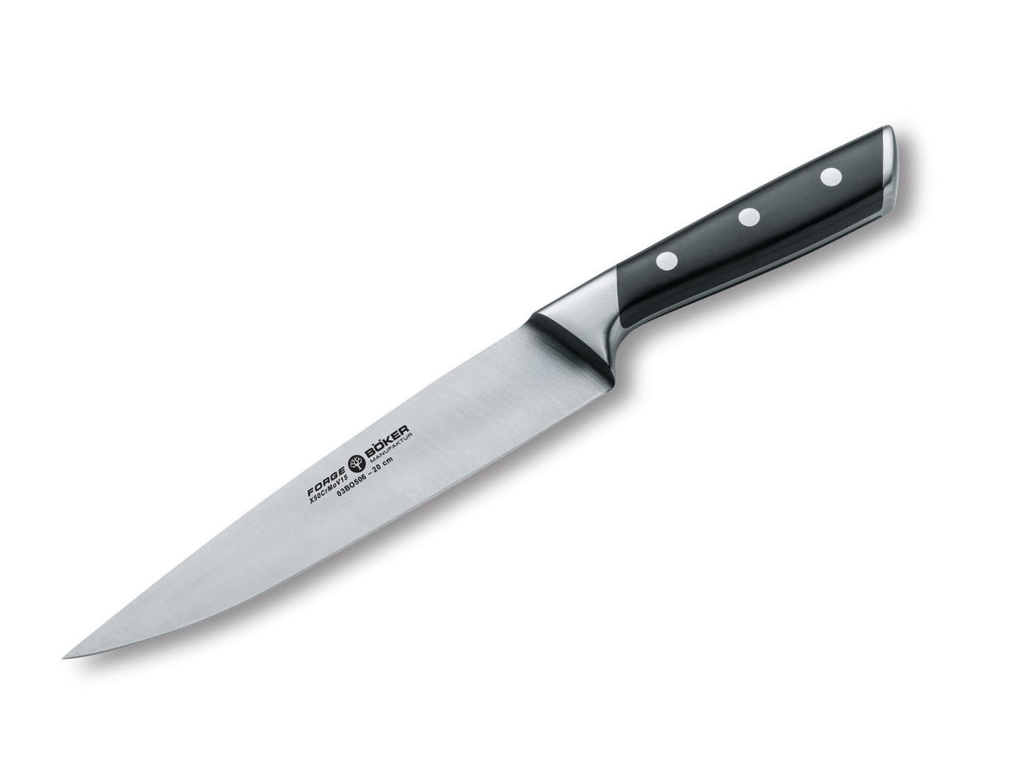 Couteau à découper forgé Boker lame 20cm