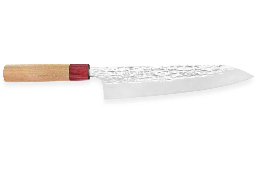 Couteau de chef japonais artisanal Yu Kurosaki Sasame acier cobalt 21cm