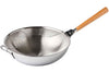 Wok Mastrad O'Wok Gourmet en acier inoxydable avec poignée amovible et grille