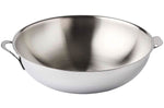 Wok Mastrad O'Wok Gourmet en acier inoxydable avec poignée amovible et grille