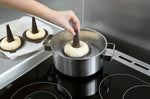 Lot de 6 moules à bagel Lékué marron en silicone Platinum