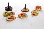Lot de 6 moules à bagel Lékué marron en silicone Platinum