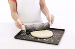 Tapis à pizza Lékué 30x40cm en silicone Platinum marron