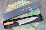 Couteau de chef japonais artisanal Yu Kurosaki Sasame acier cobalt 21cm