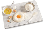Planche à pâtisserie en marbre blanc 46 x 30cm