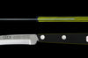 Couteau de table GÜDE Universel 10cm micro-denté manche noir/jaune