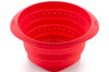 Passoire rétractable Lékué ø23cm en silicone Platinum - Rouge