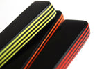 Couteau de table GÜDE Universel 10cm micro-denté manche noir/rouge