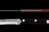 Couteau de table GÜDE Universel 10cm micro-denté manche noir/rouge