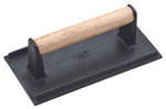 Presse aliments pour plancha Déglon en fonte inox 21 x 11cm