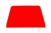 Corne à pâtisserie trapèze en polypropylène rouge 13,5x10cm