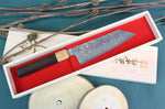 Couteau bunka japonais artisanal Takeshi Saji VG10 Gold 16,5cm