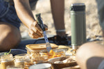 Set Picnic Plus Opinel N°08 fourchette + cuillère 2 en 1 avec étui serviette