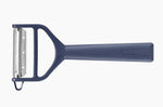 Éplucheur Opinel T-Duo double lames microdentée et julienne - Bleu