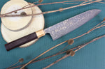 Couteau de chef japonais artisanal Takeshi Saji VG10 Gold 24cm