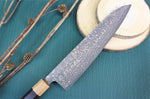 Couteau de chef japonais artisanal Takeshi Saji VG10 Gold 24cm