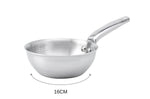 Sauteuse bombée De Buyer Alchimy en inox 18/10 multicouches 3 plis - 16 cm