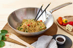 Wok De Buyer Alchimy 32cm en inox 18/10 multicouches 3 plis