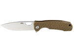 Couteau pliant Honey Badger Flipper D2 Large 01HO029 manche nylon / fibres de verre tan 11,7cm