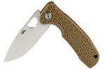 Couteau pliant Honey Badger Flipper D2 Large 01HO029 manche nylon / fibres de verre tan 11,7cm