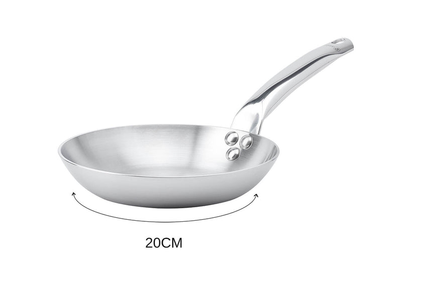 Poêle à frire De Buyer Alchimy en inox 18/10 multicouches 3 plis