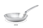 Poêle à frire De Buyer Alchimy en inox 18/10 multicouches 3 plis - 24 cm