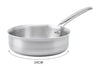 Sauteuse droite De Buyer Alchimy en inox 18/10 multicouches 3 plis - 24 cm