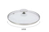 Couvercle en verre bombé De Buyer pontet en inox - 14 cm