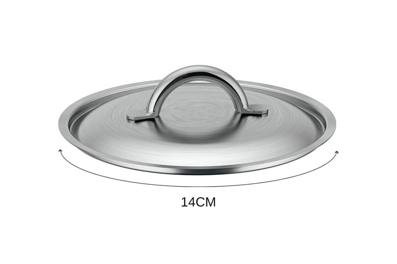Couvercle De Buyer Prim'Appety en inox brossé avec poignée - 14 cm