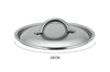 Couvercle De Buyer Prim'Appety en inox brossé avec poignée - 16 cm