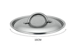 Couvercle De Buyer Prim'Appety en inox brossé avec poignée - 16 cm