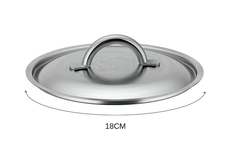 Couvercle De Buyer Prim'Appety en inox brossé avec poignée - 18 cm