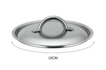 Couvercle De Buyer Prim'Appety en inox brossé avec poignée - 18 cm