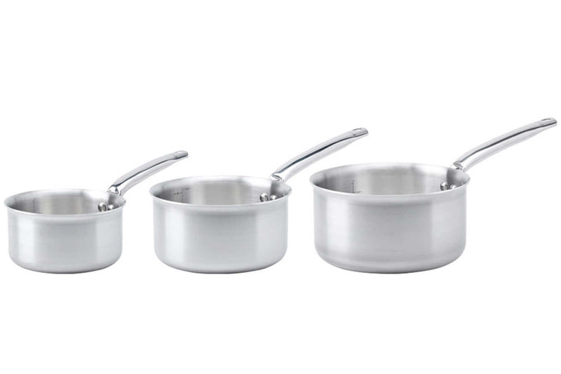 Set de 3 casseroles De Buyer Alchimy en inox 18/10 3 plis 16, 18 et 20cm