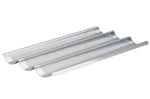 Plaque de cuisson De Buyer perforée en inox pour 3 baguettes