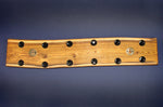 Barre aimantée artisanale Essences Creations en bois de cytise brûlé Shu Sugi Ban 48cm modèle 1