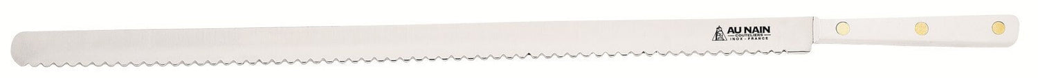 Couteau à lisser et décorer lame dentée demi lune 50cm