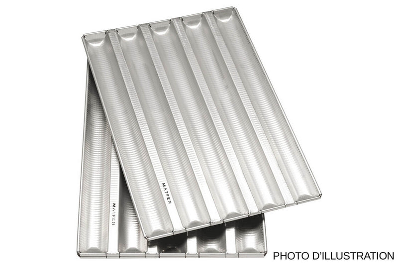 Plaque à baguette Matfer en aluminium gaufré