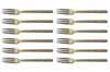 Set de 12 fourchettes de table Culter Kodai 3 dents 16,3cm - Vintage Gold