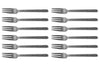 Set de 12 fourchettes de table Culter Kodai 3 dents XL 19,5cm - Vintage Grey